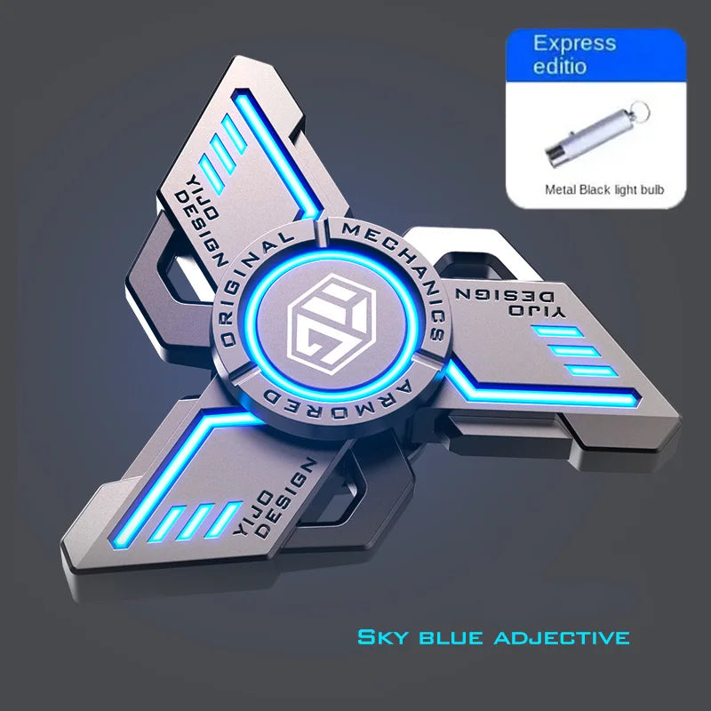 Metal Fidget Spinner – Glow EDC Spinning Stress Relief Toy