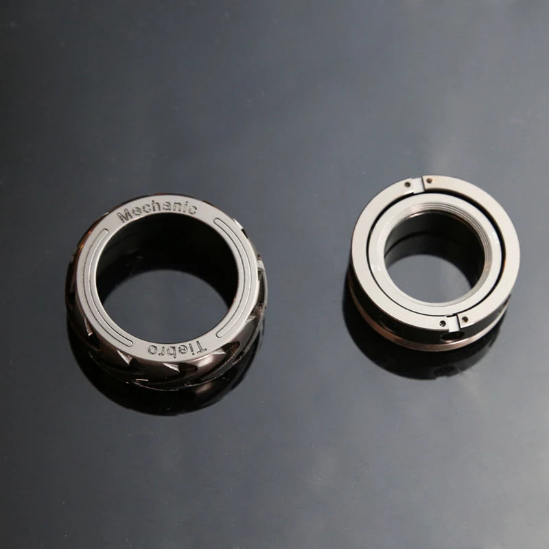 Metal Fidget Ring – Ratchet Slider Pocket Fidget Toy for Adults