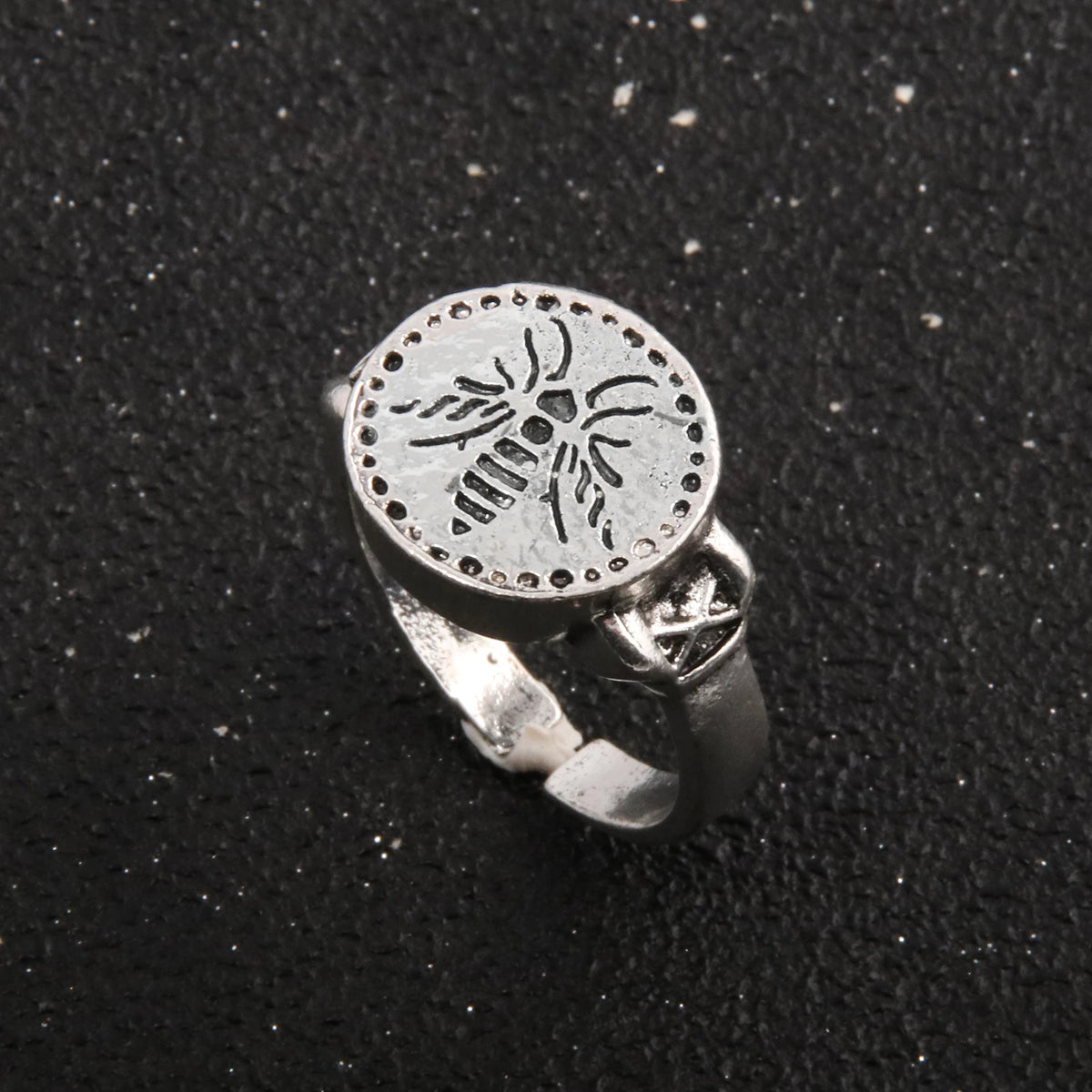 Gothic Fantasy Ring Vintage Dark Style Jewelry for Men