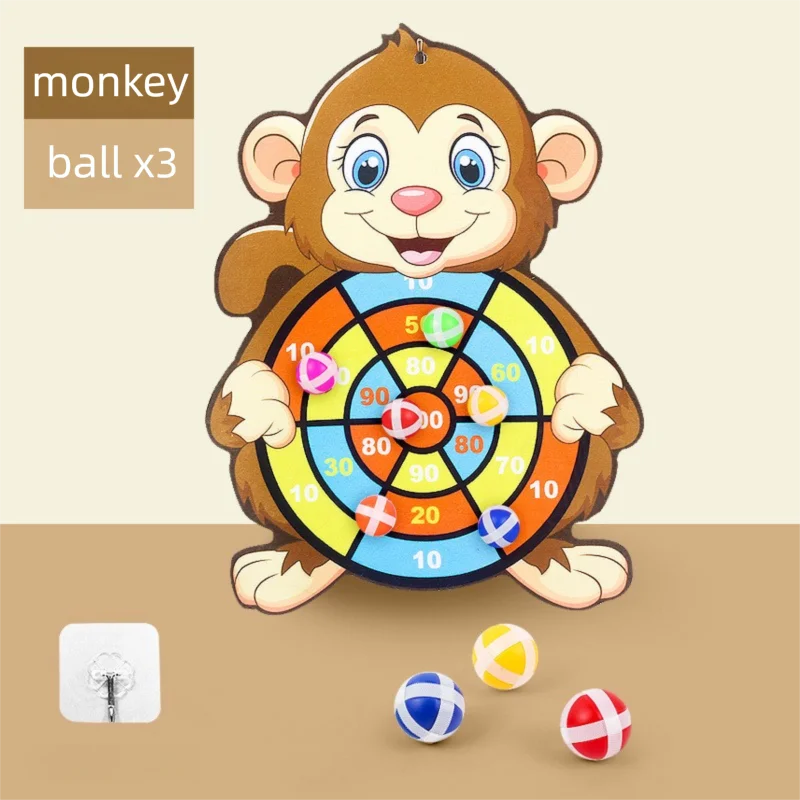 Sticky Ball Dart Board – Indoor Target Throwing Game for Kids