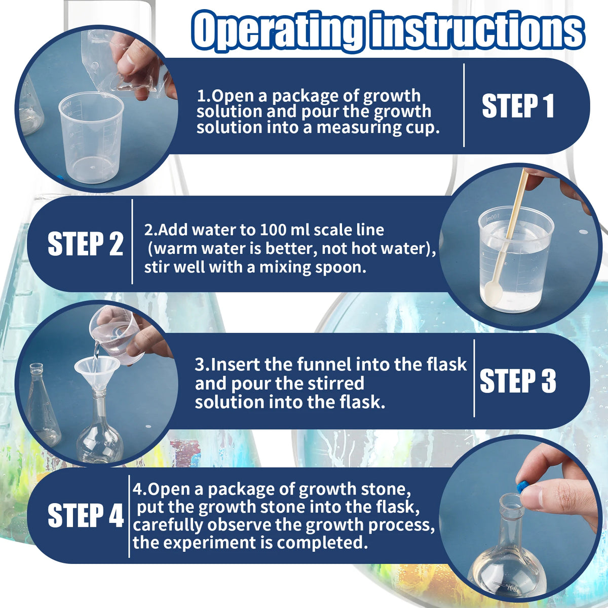 Water Growth Science Toy – DIY Growing Stones Experiment for Kids