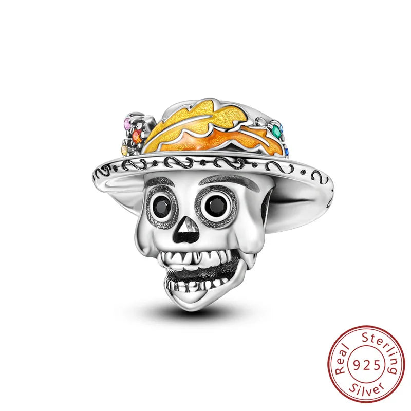 Halloween Charm Pendant Pumpkin Witch Bead Bracelet Jewelry