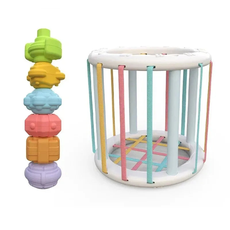 Shape Sorter Toy for Babies – Colorful Sensory Activity Cube