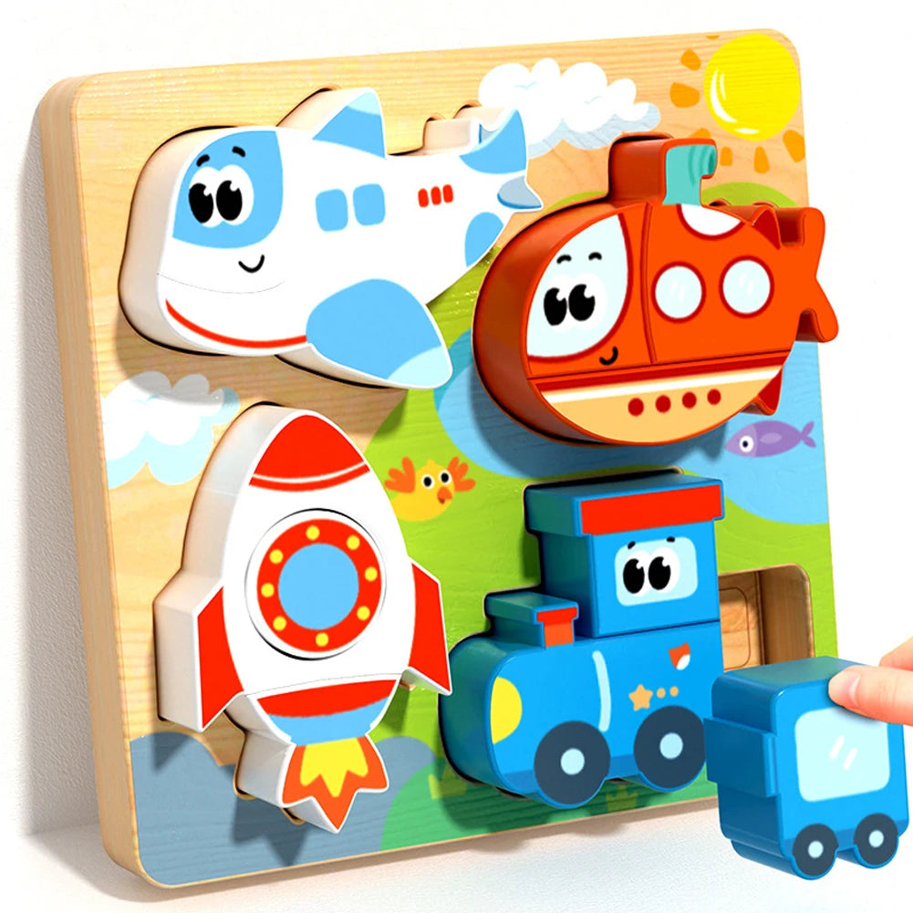 Wooden Alphabet Number Puzzle
