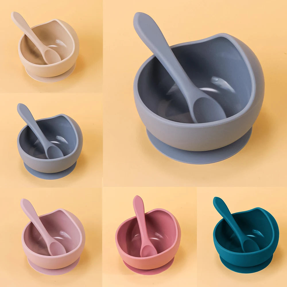 Silicone Baby Bowl with Suction Base