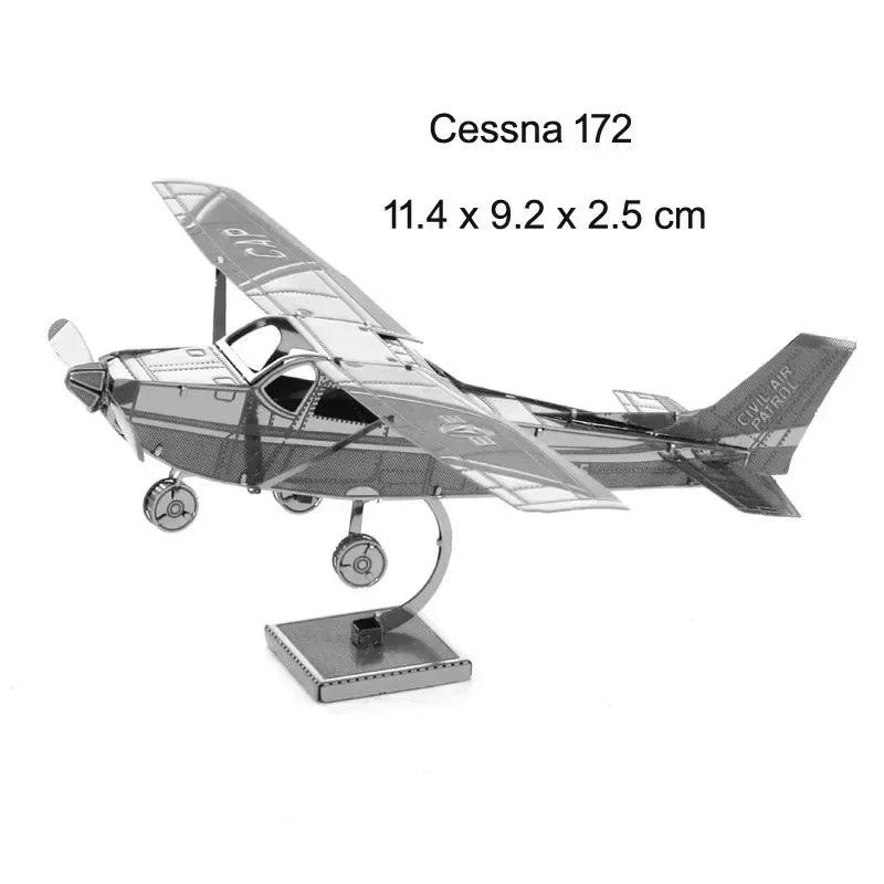 3D Metal Puzzle – DIY Aircraft & Helicopter Model Kit