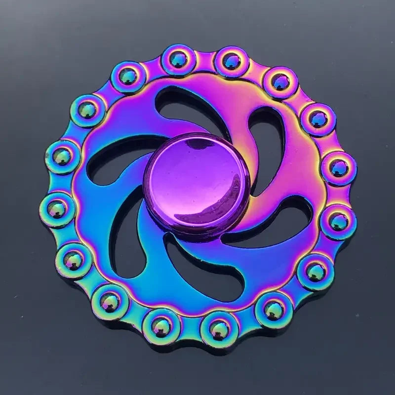 Metal Fidget Spinner – Colorful Hand Spinner with 8 Beads