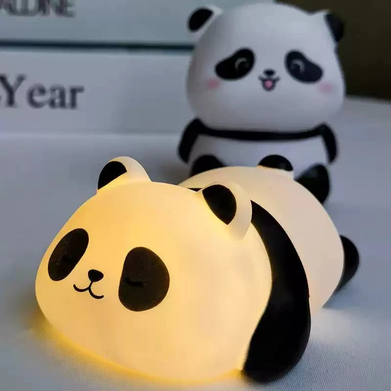 Panda Night Light Soft Ambient Bedroom Lamp