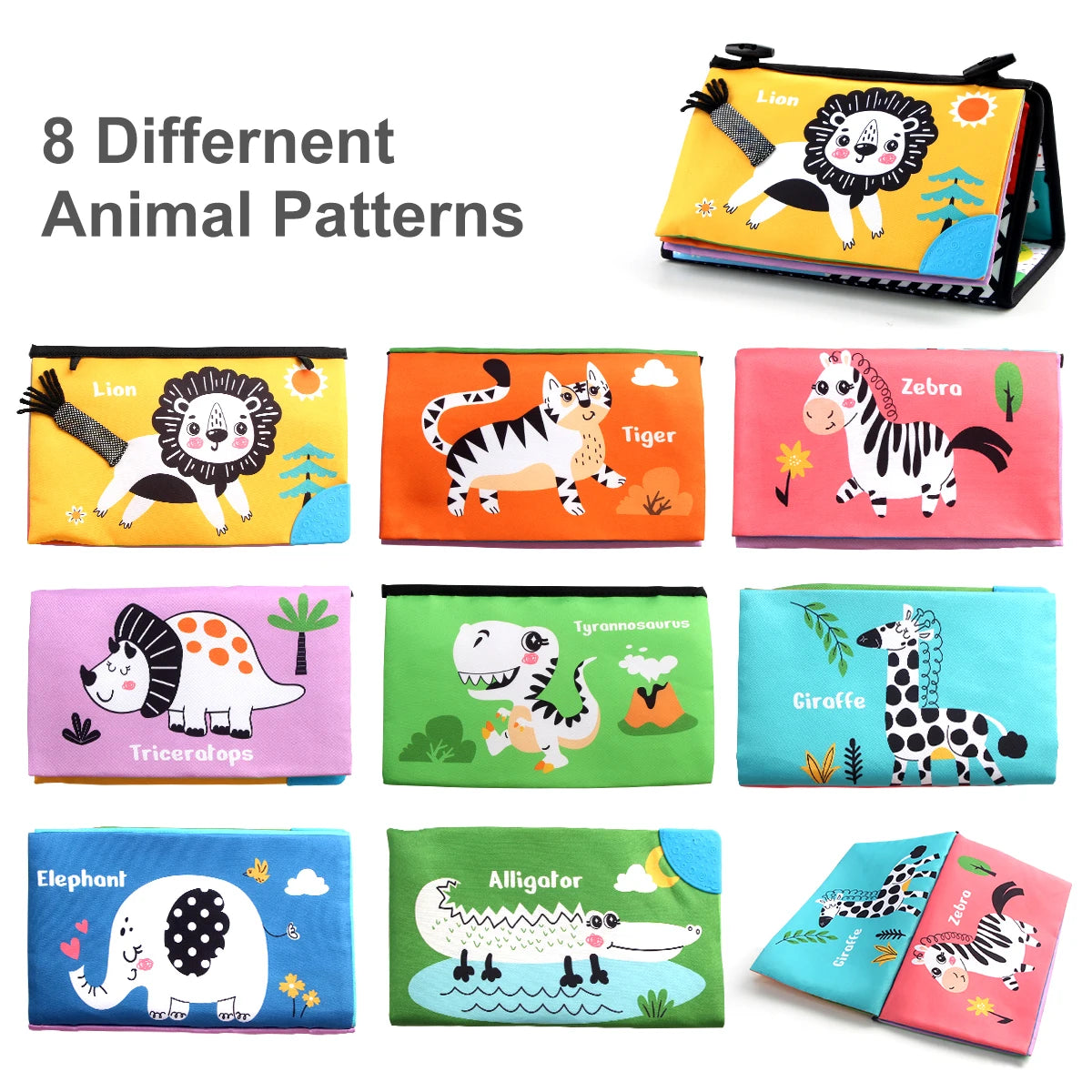 Baby Tummy Time Mirror – Black & White Sensory Toy for 6–24 Months