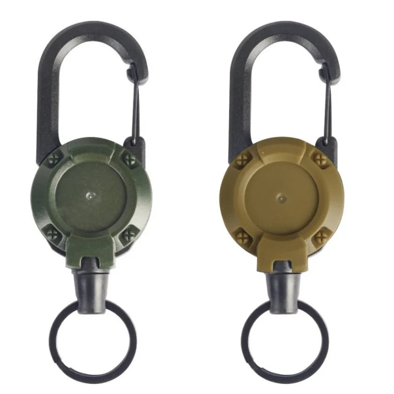 Retractable Keychain with Heavy Duty Carabiner