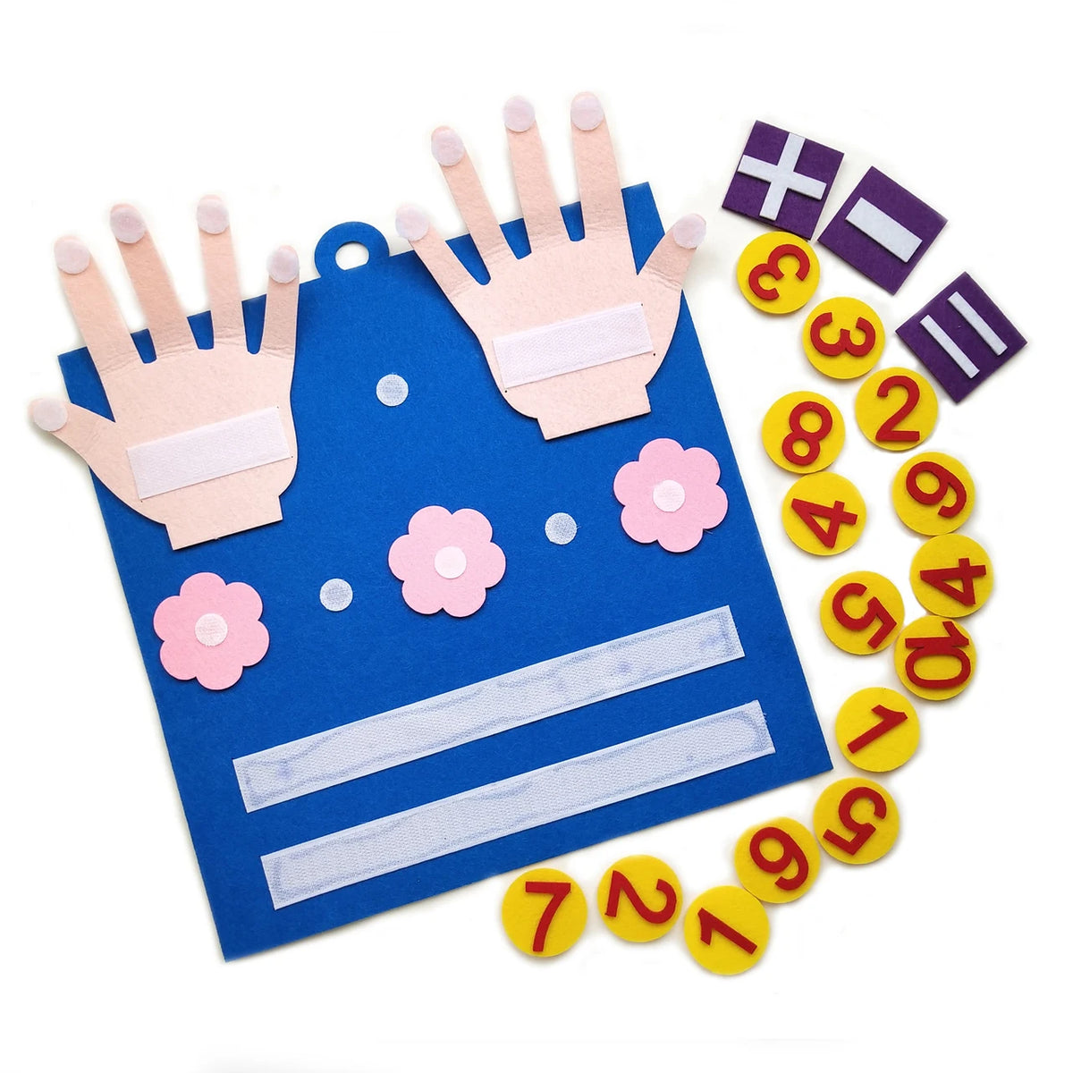 Counting Math Toy Montessori Felt Number Learning Activity