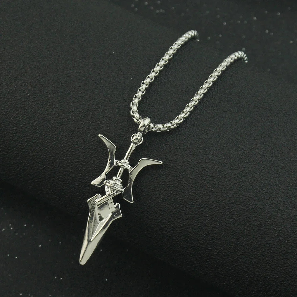 Anime Cosplay Necklace Halberd Pendant