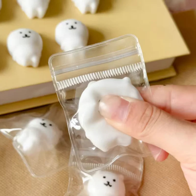 White Bear Squeeze Toy – Soft Stress Relief Fidget