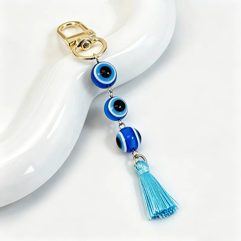 Evil Eye Keychain, Blue Eye Bag Charm Decorative Key Ring