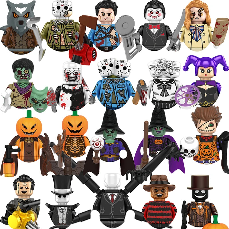 Halloween Building Blocks Horror Mini Figure Brick Set
