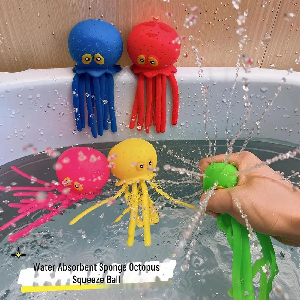Octopus Bath Toy – Squeeze Water Toy for Kids
