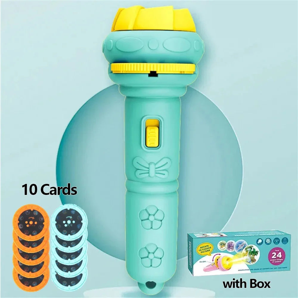 Kids Projection Flashlight – 80 Pattern Story Projector Toy