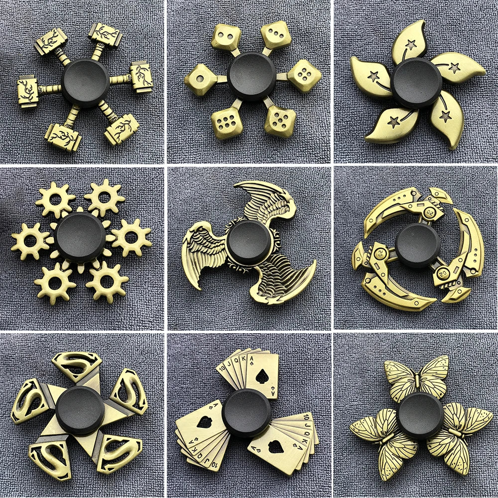 Metal Fidget Spinner – Bronze Alloy R188 Bearing Hand Spinner