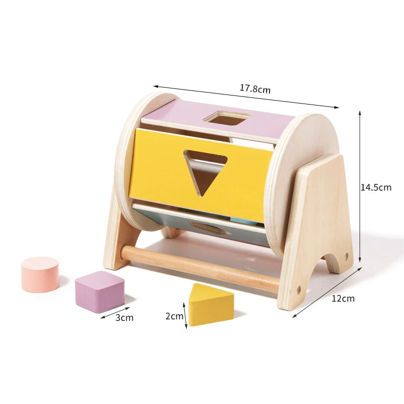 Baby Wooden Bell Toy Handheld Ringing Sensory Learning Activity