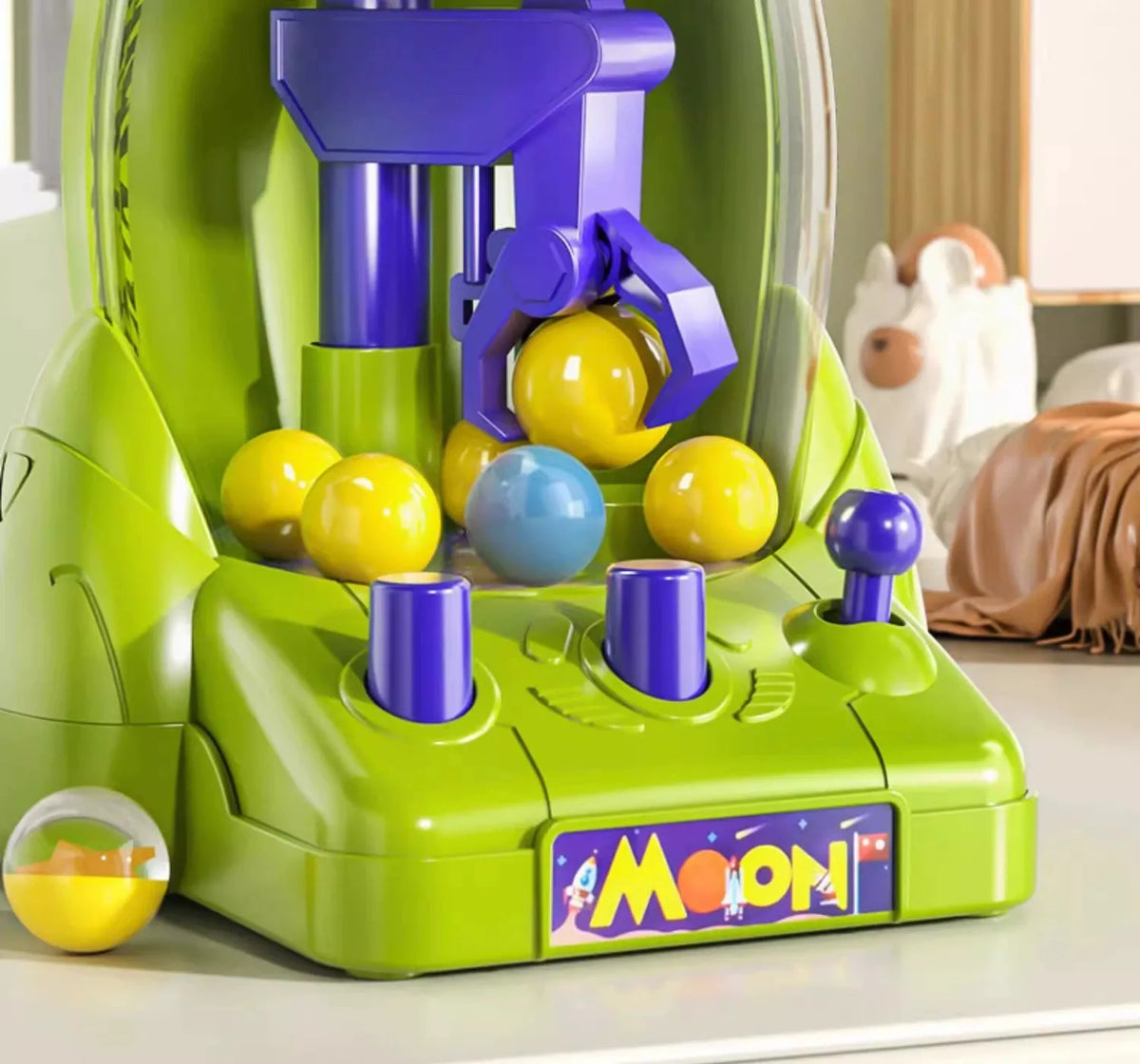 Mini Claw Machine Toy – Space Rocket Ball Grabber Game