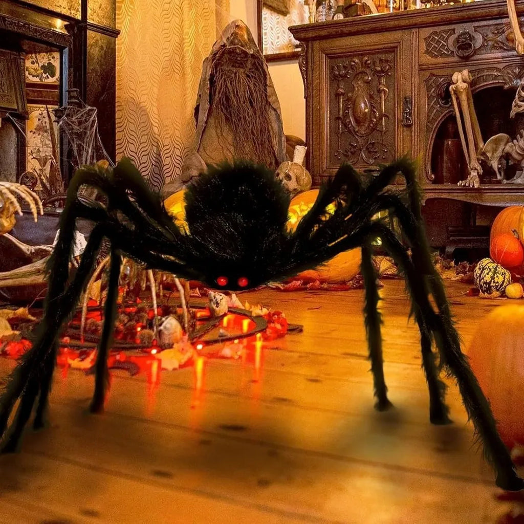 Giant Halloween Spider Indoor & Outdoor Yard, Porch Decor for Haunted House or Home, Party ,Halloween Decorations
