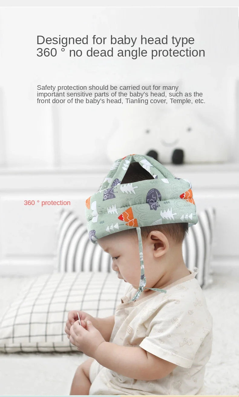 Baby Safety Helmet – Soft Padded Adjustable Protective Hat