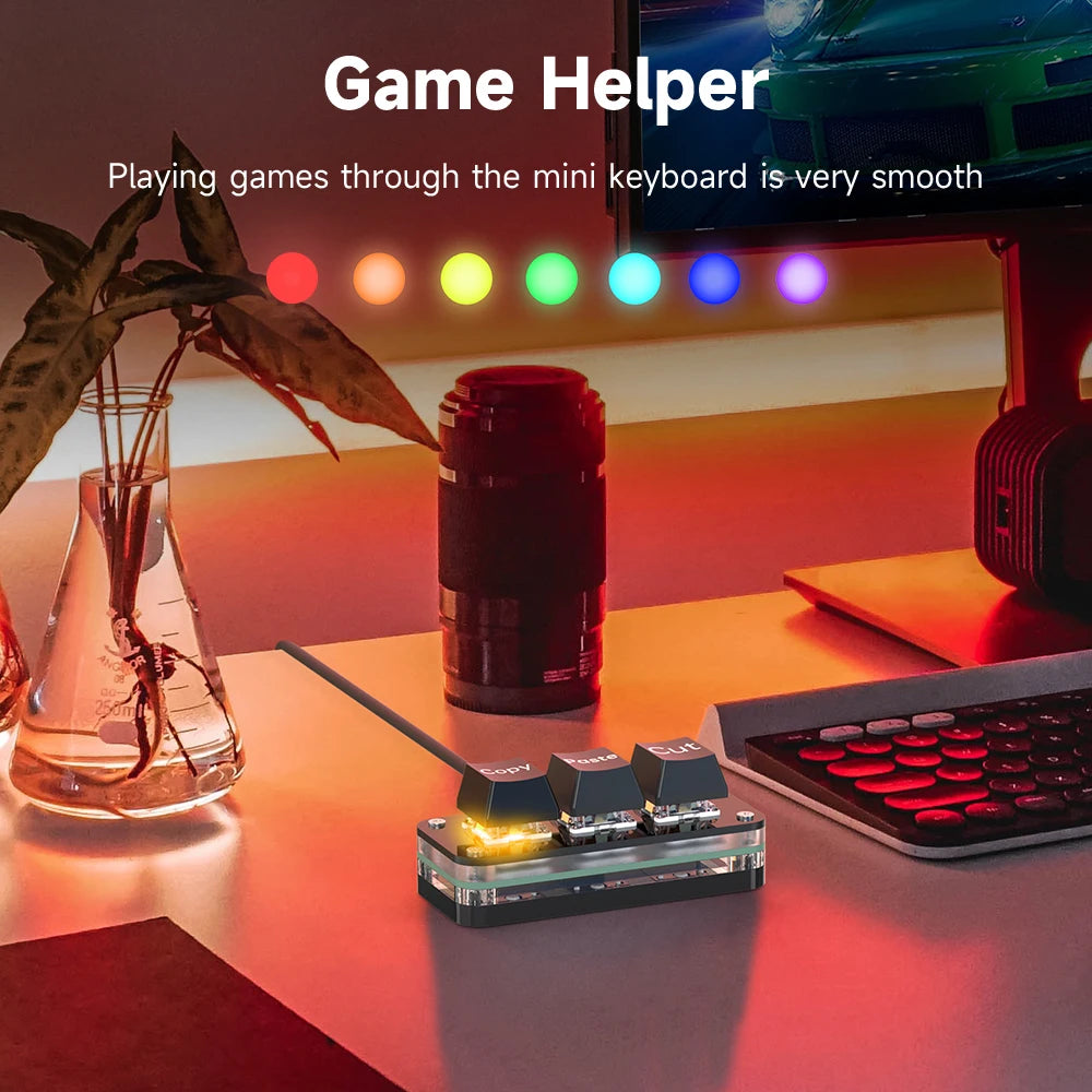 Macro Programming Keypad – RGB Mini Programmable USB Macro Pad