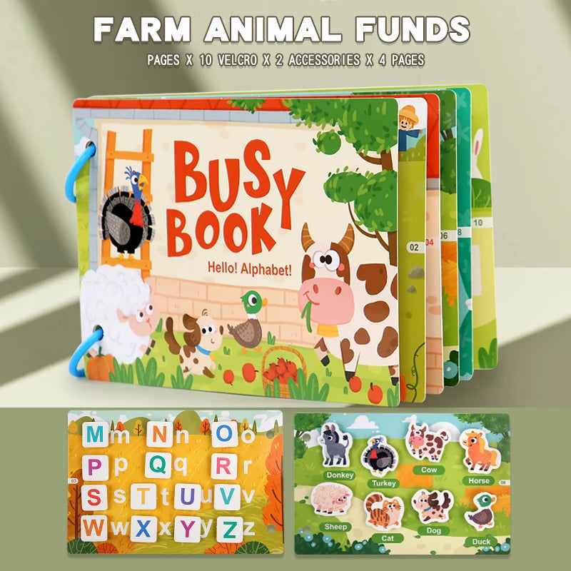 Montessori Scene Stickers – Reusable DIY Learning Activity Book