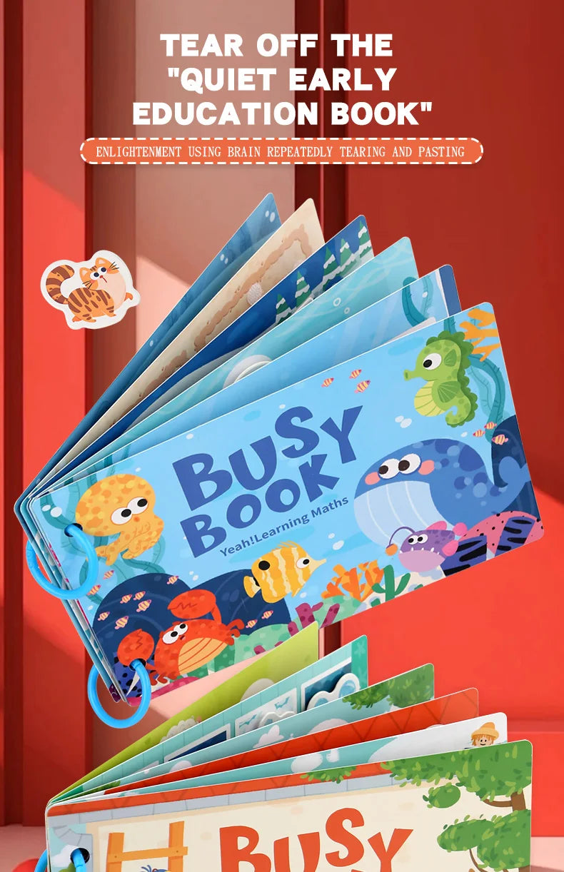 Montessori Scene Stickers – Reusable DIY Learning Activity Book
