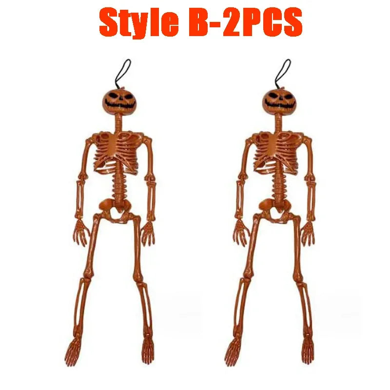 Halloween Skeleton Decoration – Posable Horror Prop for Haunted Displays