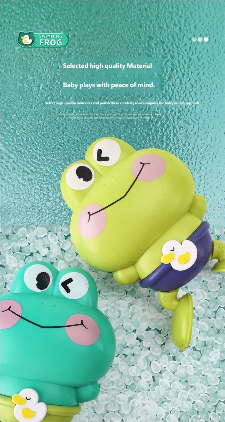 Clockwork Frog Bath Toy – Floating Toy for Kids & Toddlers