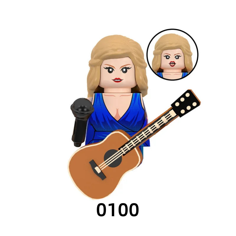 Female Singer Building Blocks – Mini Music Figure DIY Set