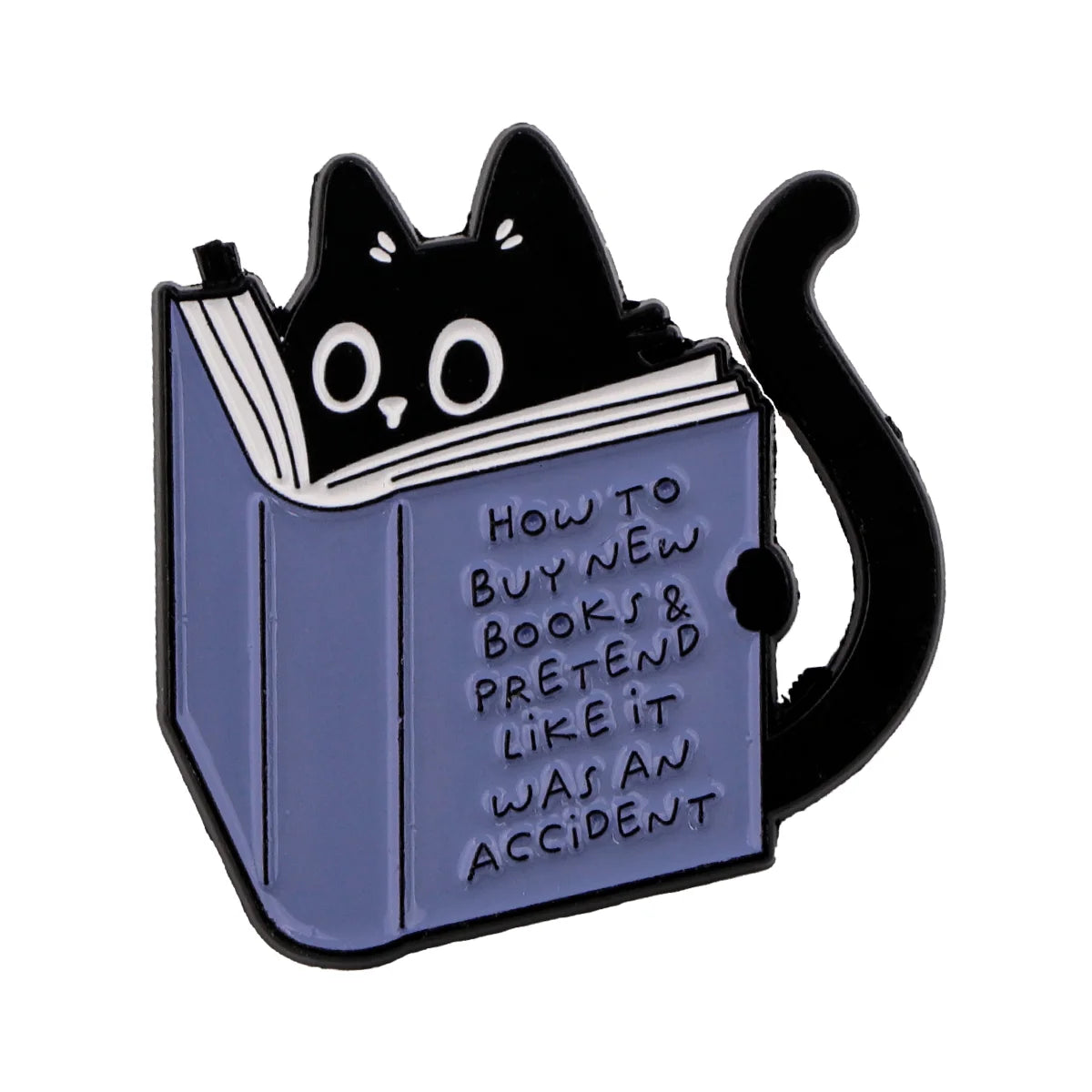 Black Cat Enamel Pin – Cute Animal Lapel Brooch