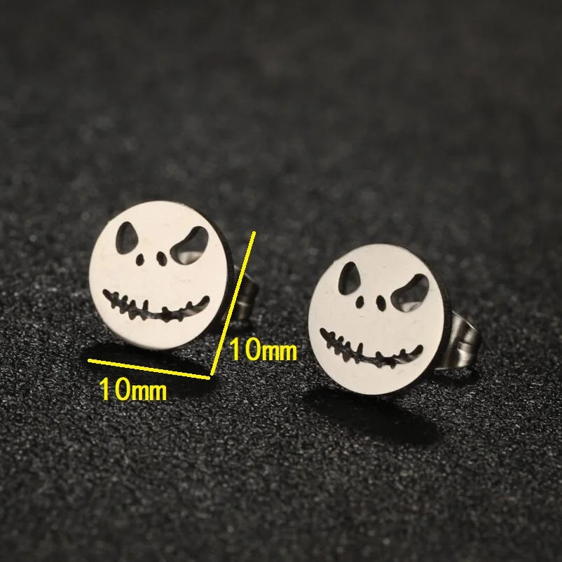 Ghost Stud Earrings – Stainless Steel Halloween Earrings