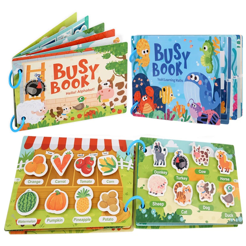 Montessori Scene Stickers – Reusable DIY Learning Activity Book