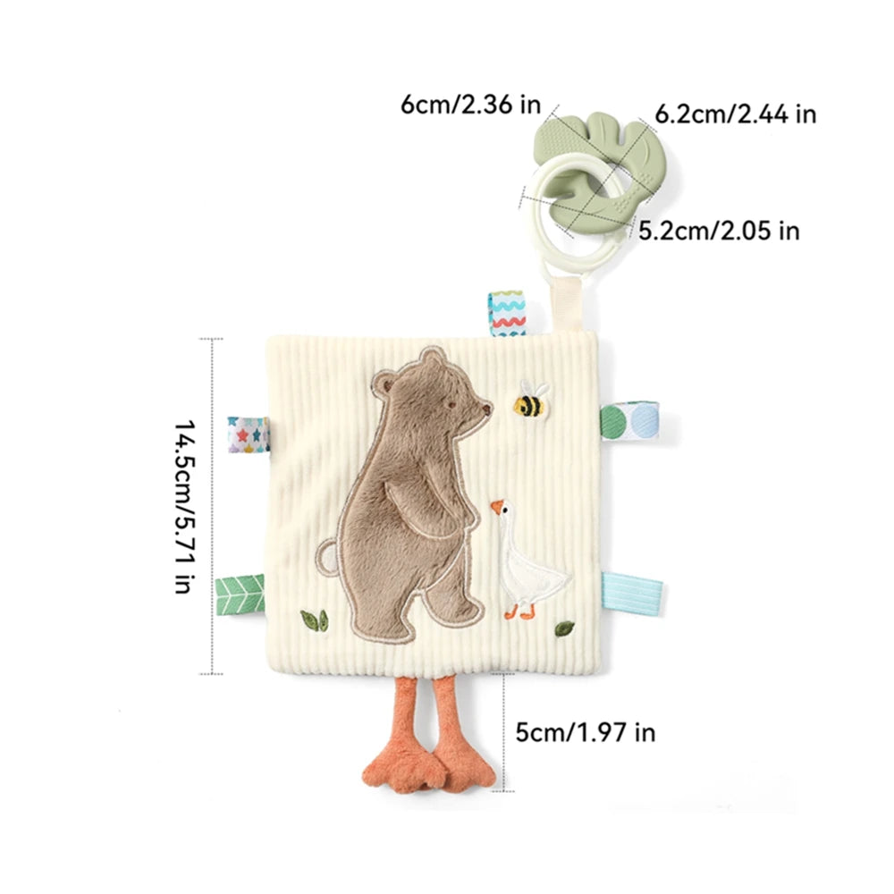 Montessori Tissue Box Toy – Baby Sensory Cloth Busy Cube