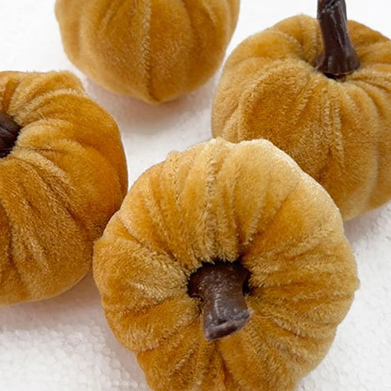 Halloween Pumpkin Decorations, 5PCS Artificial Pumpkin Ornaments