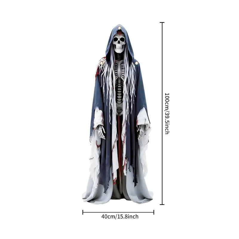Halloween Skull Bride Flag, Horror Party Decor for Indoor & Outdoor