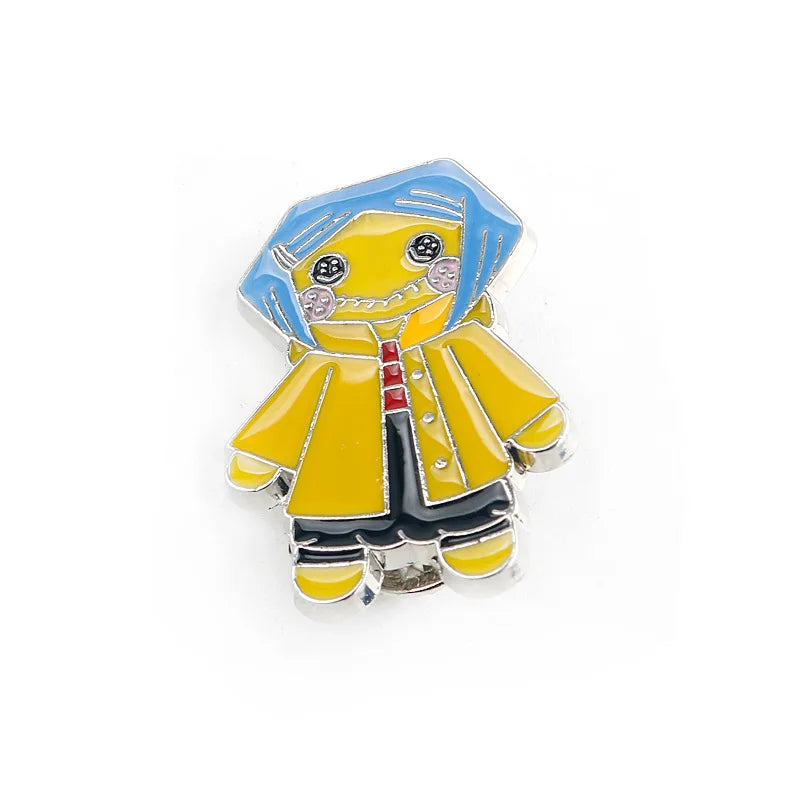 Horror Character Enamel Pin – Gothic Halloween Lapel Brooch