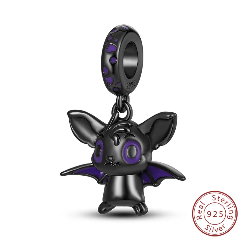 Halloween Charm Pendant Pumpkin Witch Bead Bracelet Jewelry