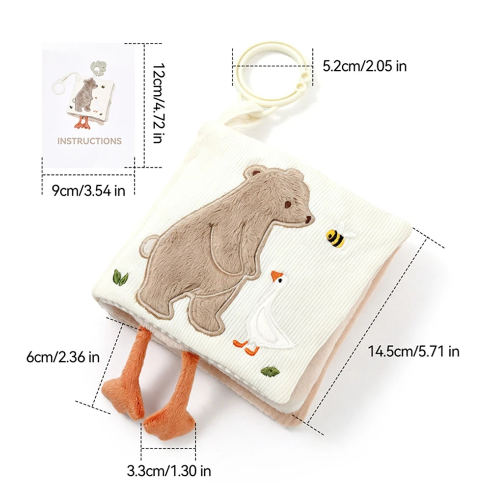 Montessori Tissue Box Toy – Baby Sensory Cloth Busy Cube