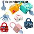 Educational Puzzle Toy Car Shaped Matching Lock Game for Kids