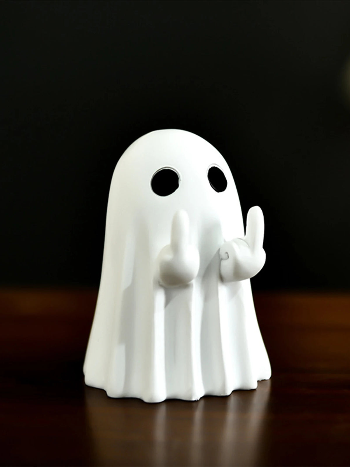 Ghost Halloween Figurine – Cute Ghost Statue Shelf Decor