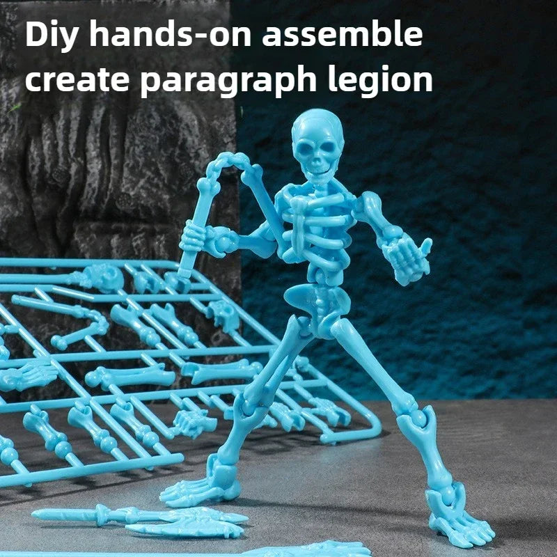 3D Skull Model – Articulated Skeleton Assembly Figure