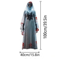 Halloween Skull Bride Flag, Horror Party Decor for Indoor & Outdoor