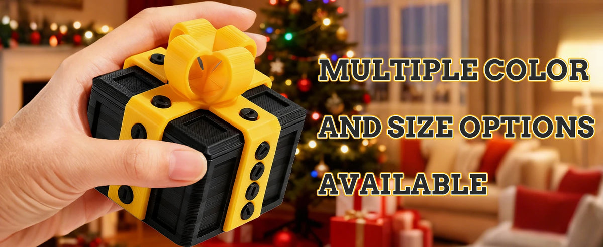 Screw Puzzle Gift Box, 3.15 Inch Money Puzzle Box for Holidays