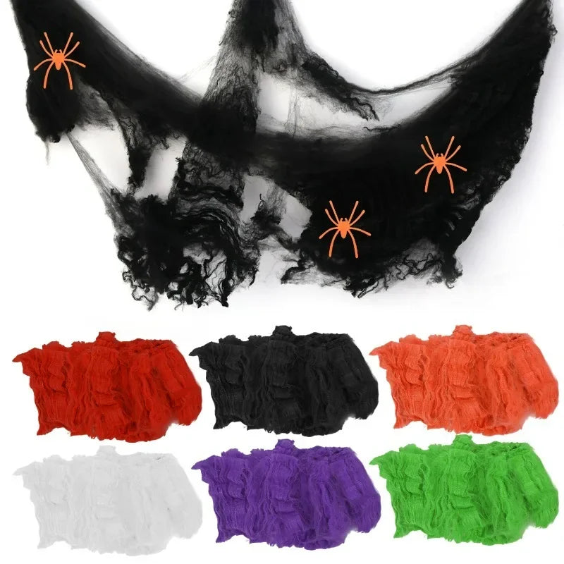 Halloween Spider Web Stretchy