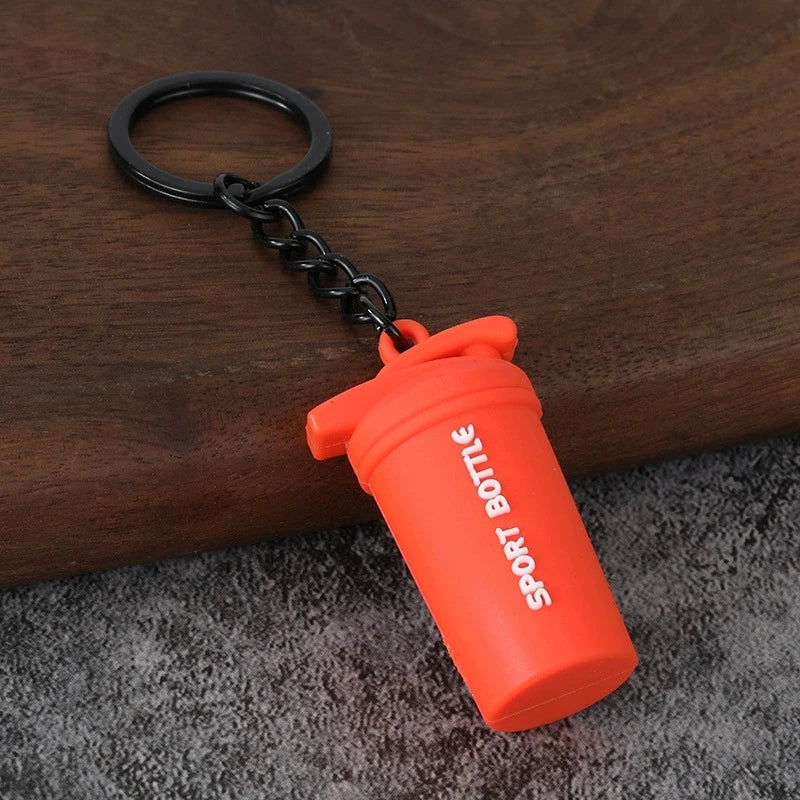 Dumbbell Keychain, Fitness Water Bottle Clip for Gym Bags