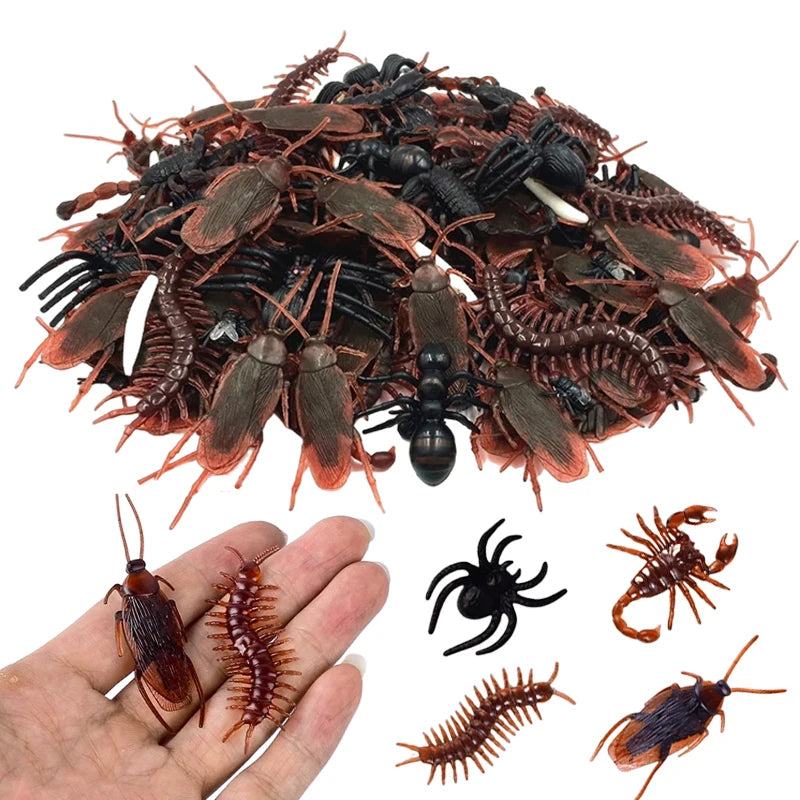 Fake Bugs for Halloween – Plastic Spider, Cockroach & Scorpion