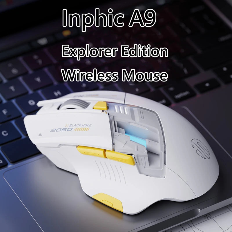 Wireless Gaming Mouse – 12800 DPI Ergonomic Bluetooth Mouse